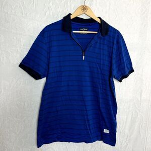 Men's Daniel Hechter Blue Striped Polo Shirt
